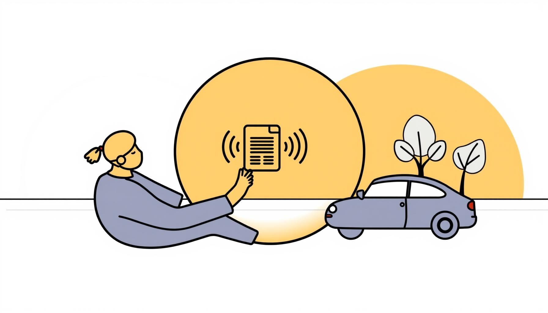 أب وطفل يستخدمان جهاز لوحي معاً