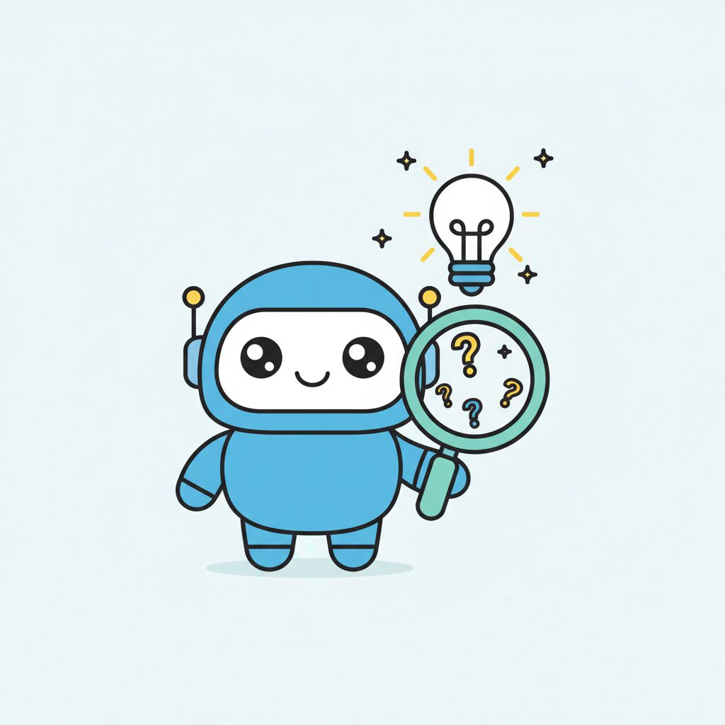 AI 태블릿을 보며 아빠와 함께 호기심 가득한 표정을 짓는 아이