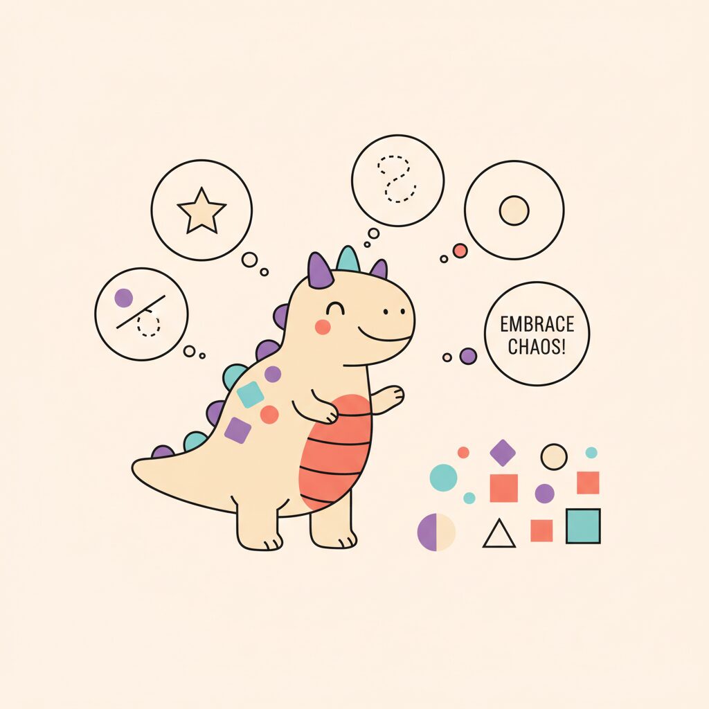 Niños aprendiendo de sus creativos errores