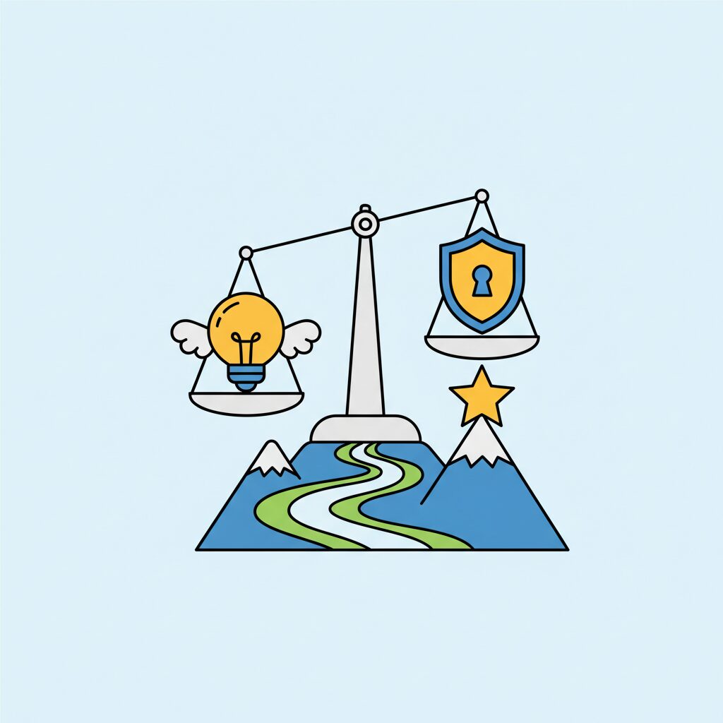 Niño usando tecnología en ambiente natural