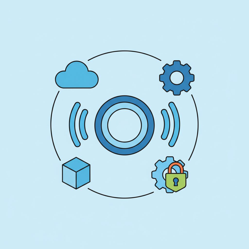 Interfaz de seguridad digital con escaneo activo