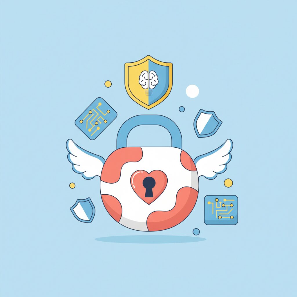 Orangtua dan anak diskusi tentang teknologi