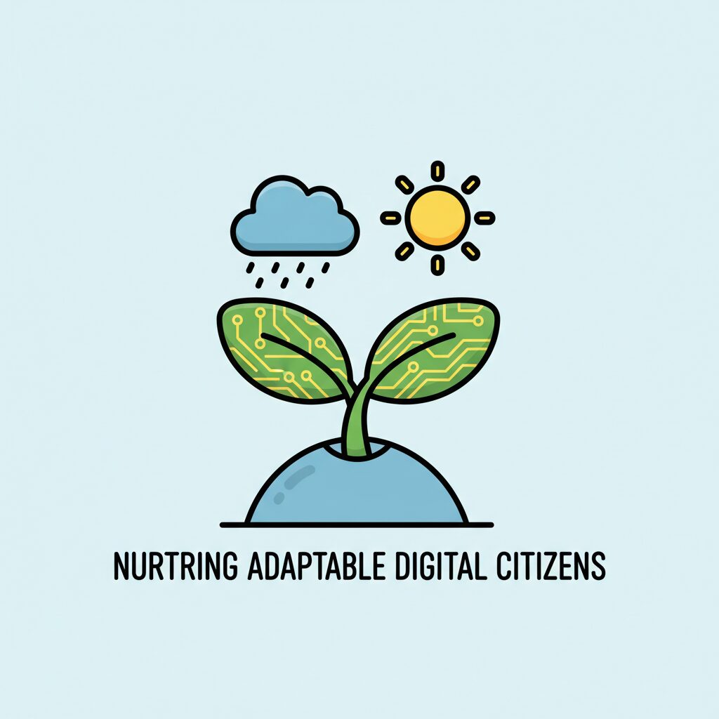 Anak kreatif menggunakan teknologi