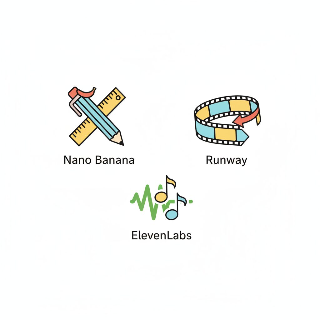 Nano Banana transforming child's drawing into animated scene