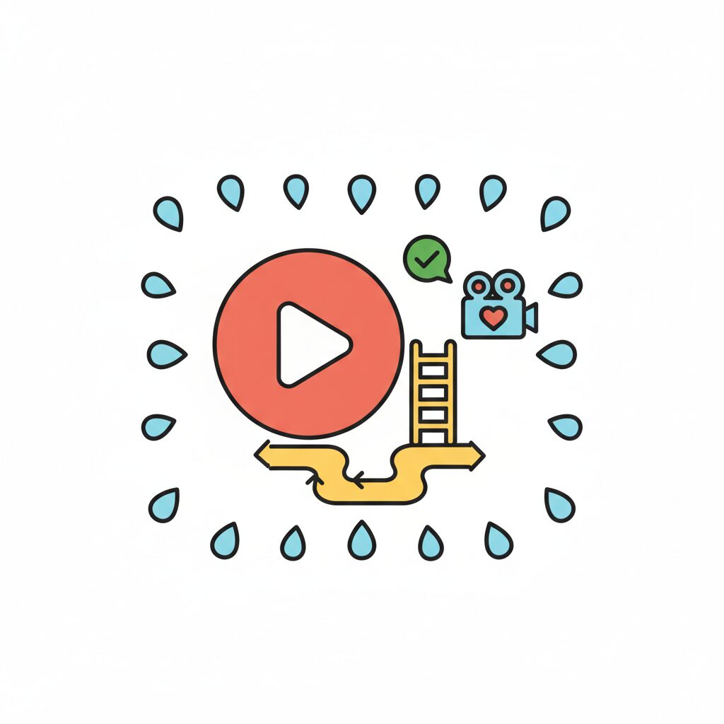 Family movie night with homemade videos