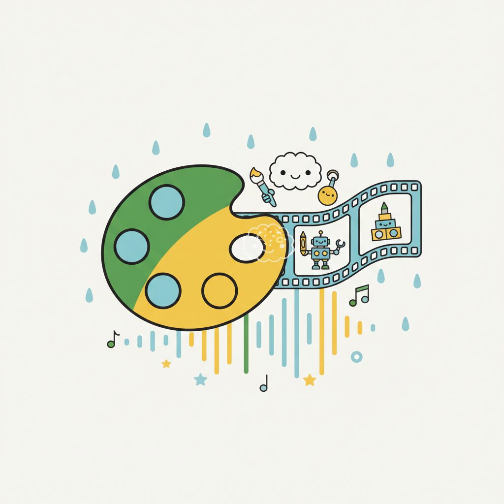 Trẻ em vui vẻ với video do AI tạo ra