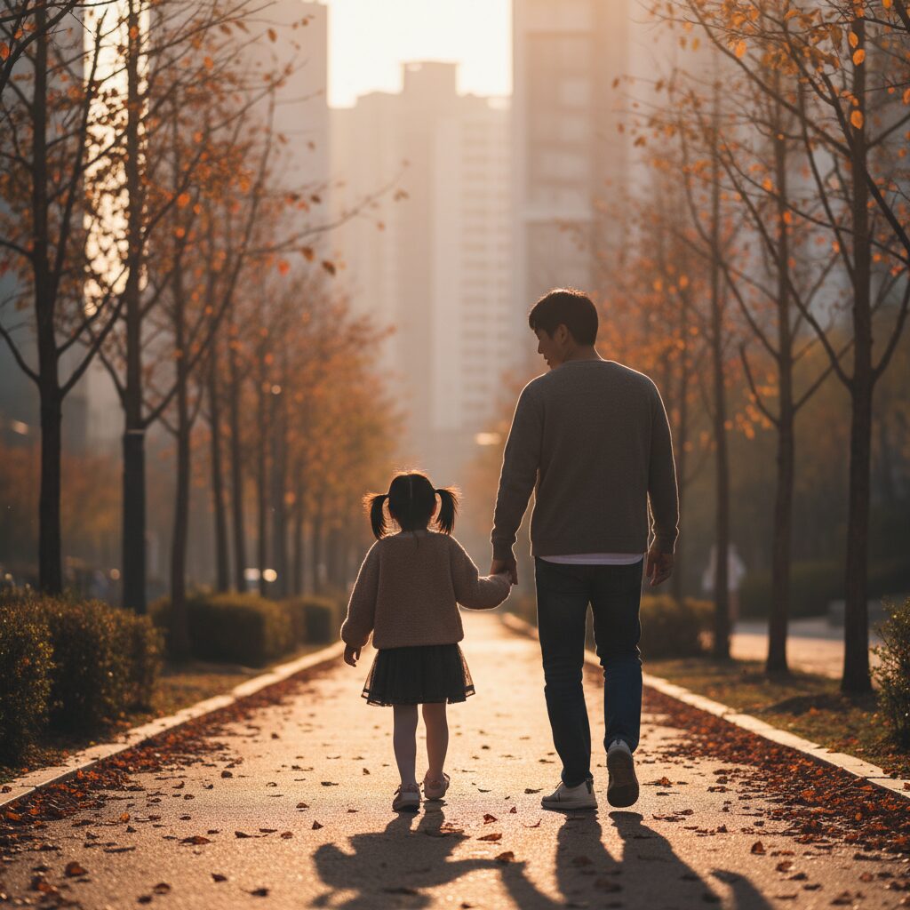 Familia explorando tecnología juntos