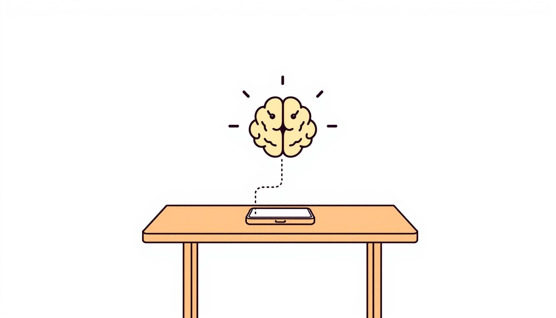 professora usando projetor com alunos atentos e celulares guardados