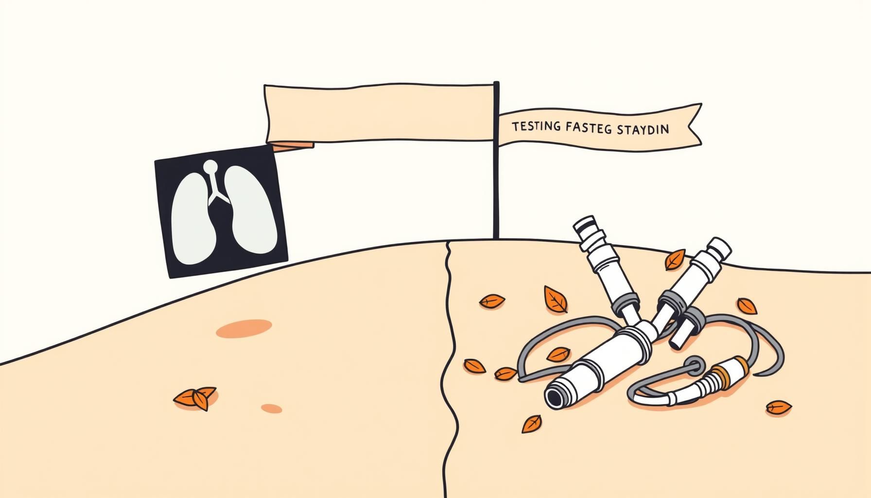 رمز توضيحي لفجوة بين الواقع والاختبارات