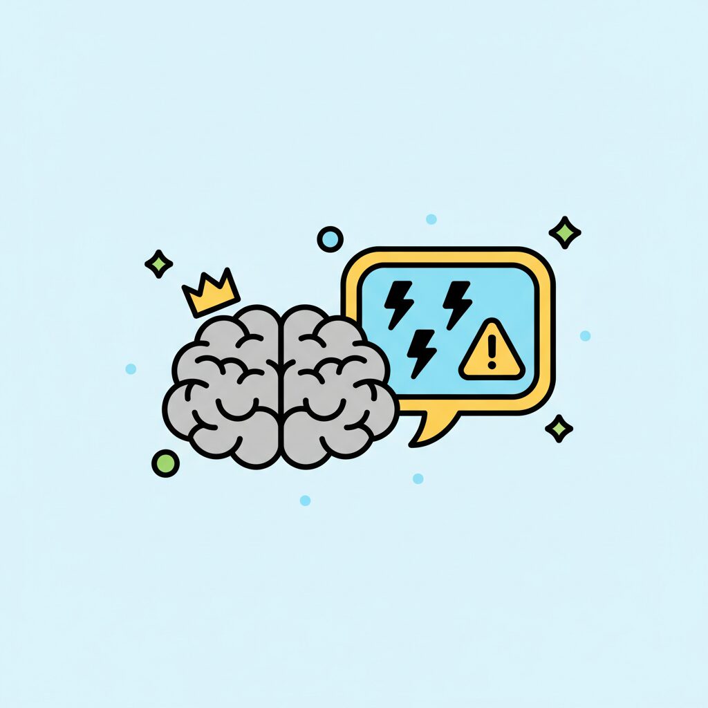 AI와 인간의 관계를 상징하는 손 모양의 조형물