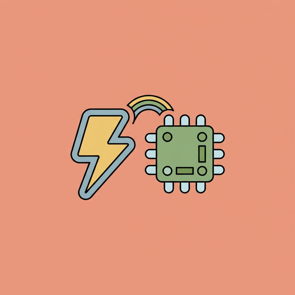 ギリシャ彫刻とAI回路のコラージュ