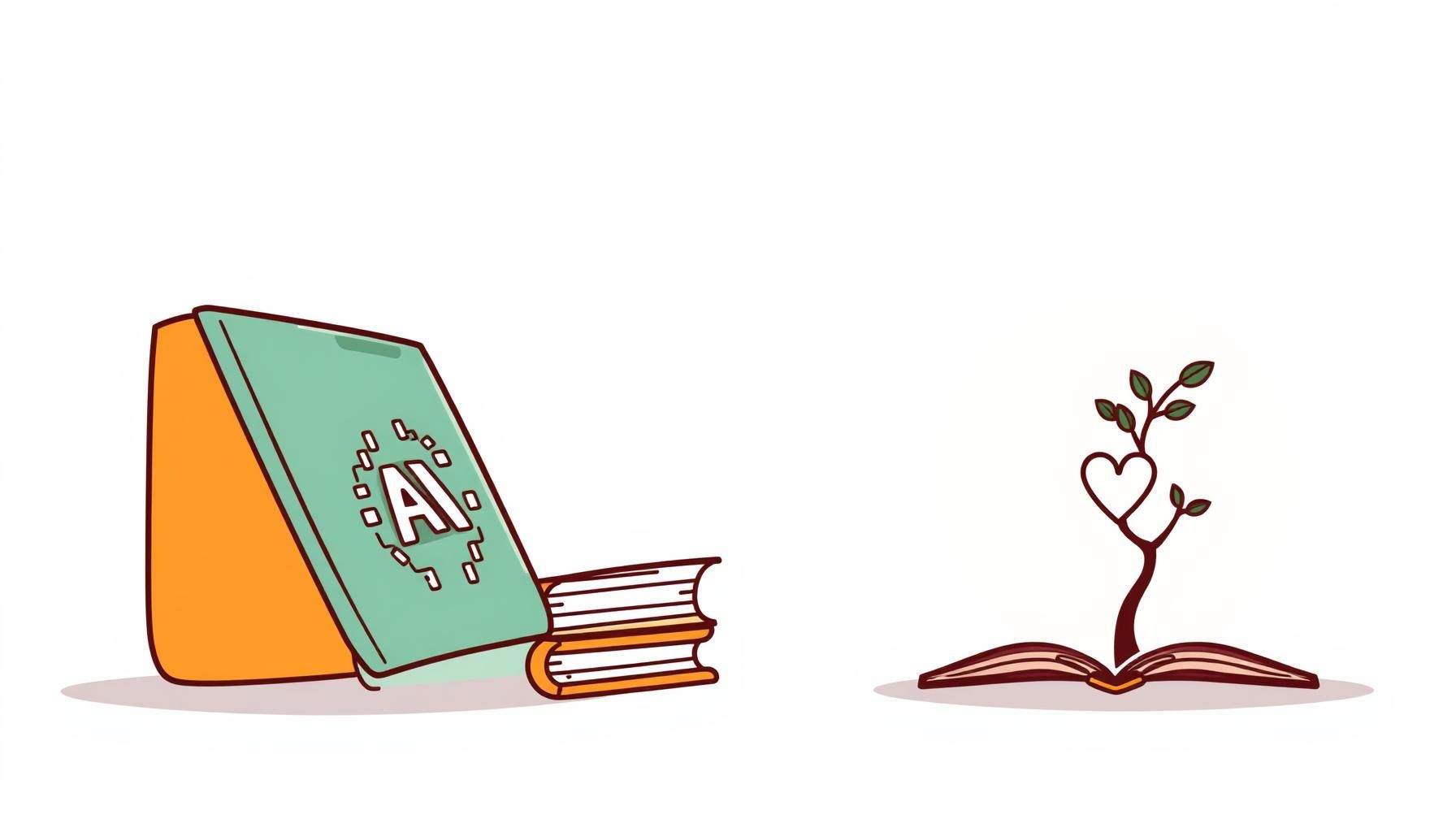 Young girl pausing from book to question story elements, demonstrating critical engagement
