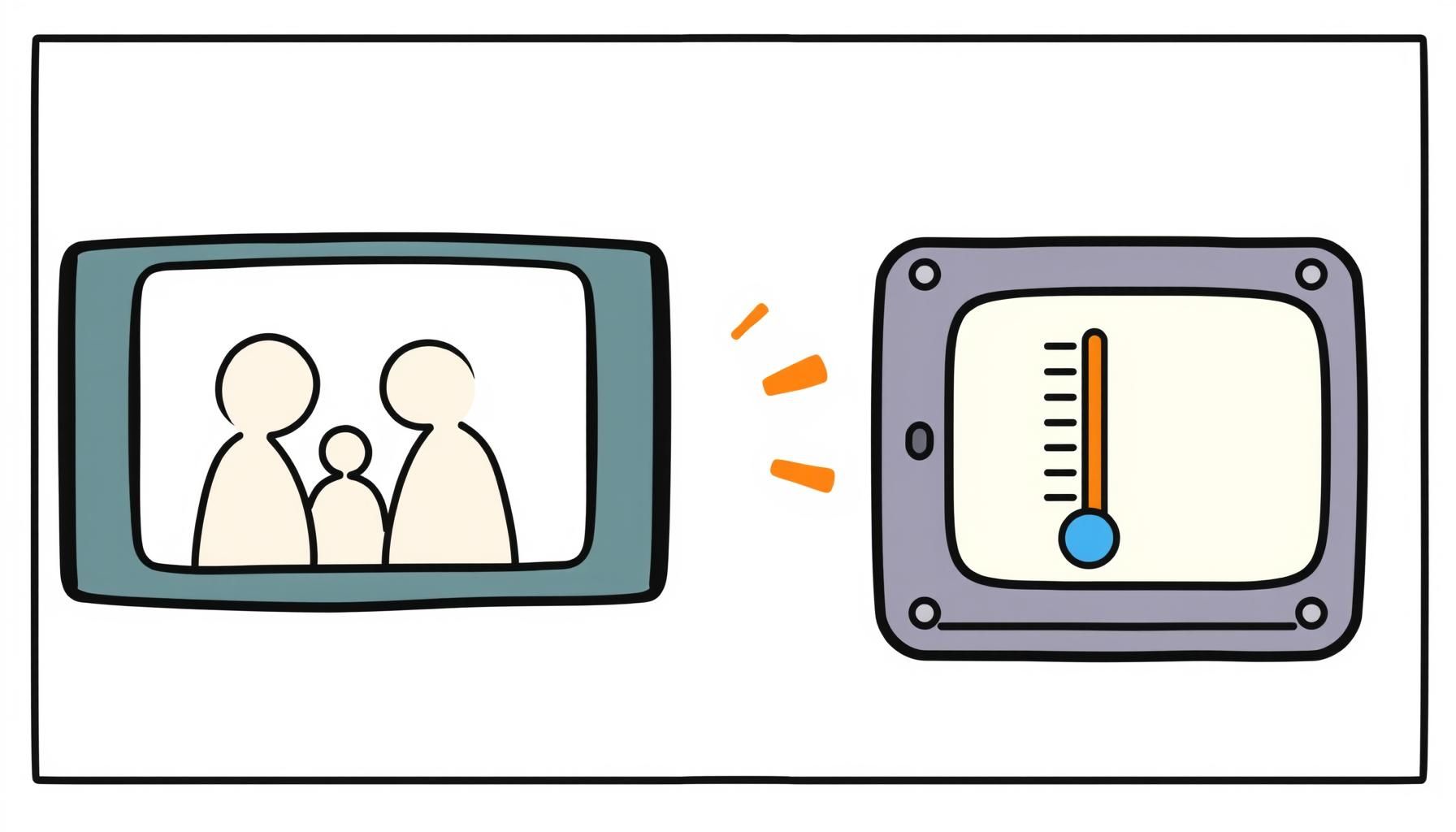 家族でプロジェクターで絵本を楽しむ様子