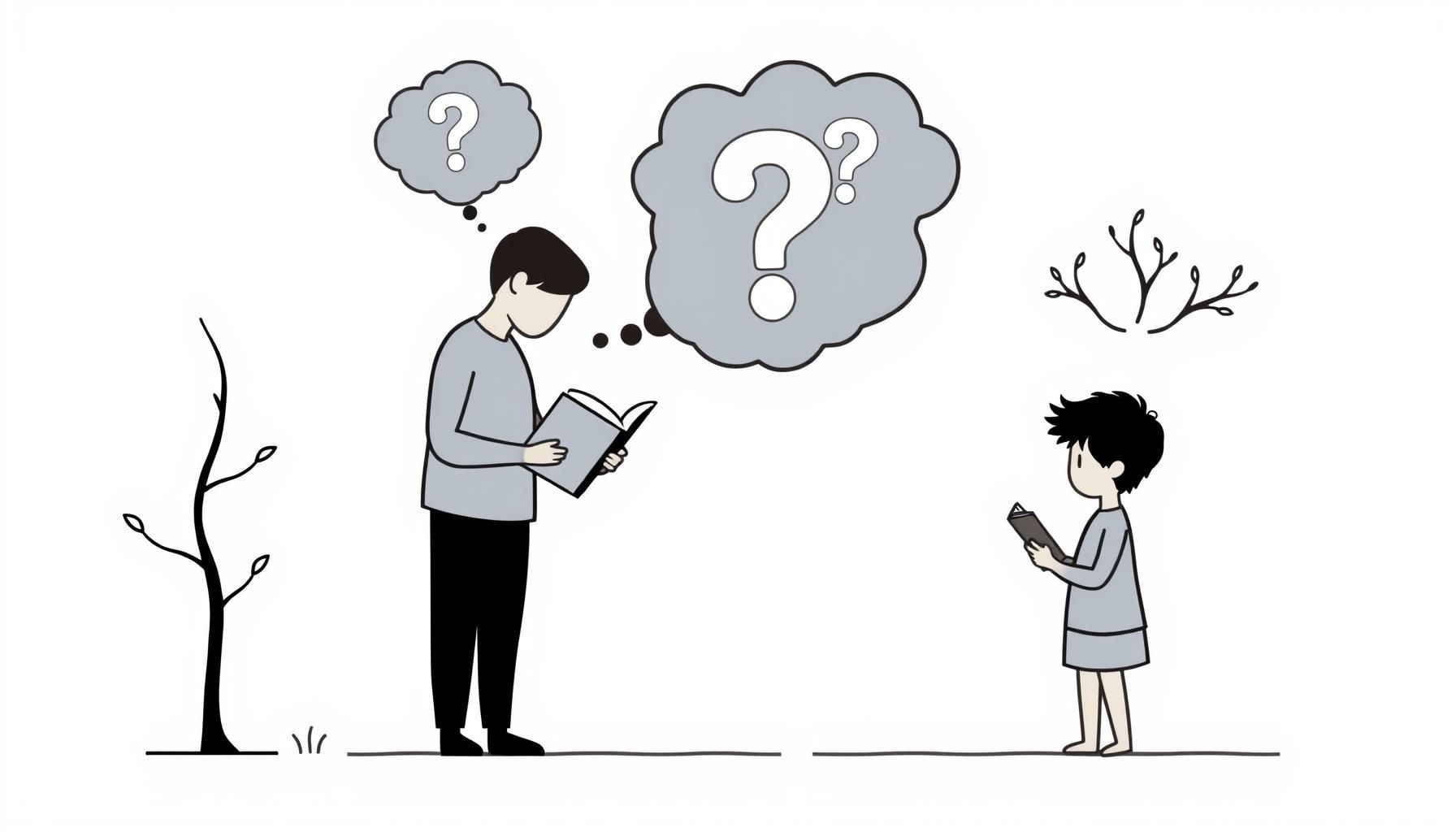 Orangtua dan anak berdiskusi cerita sambil tertawa