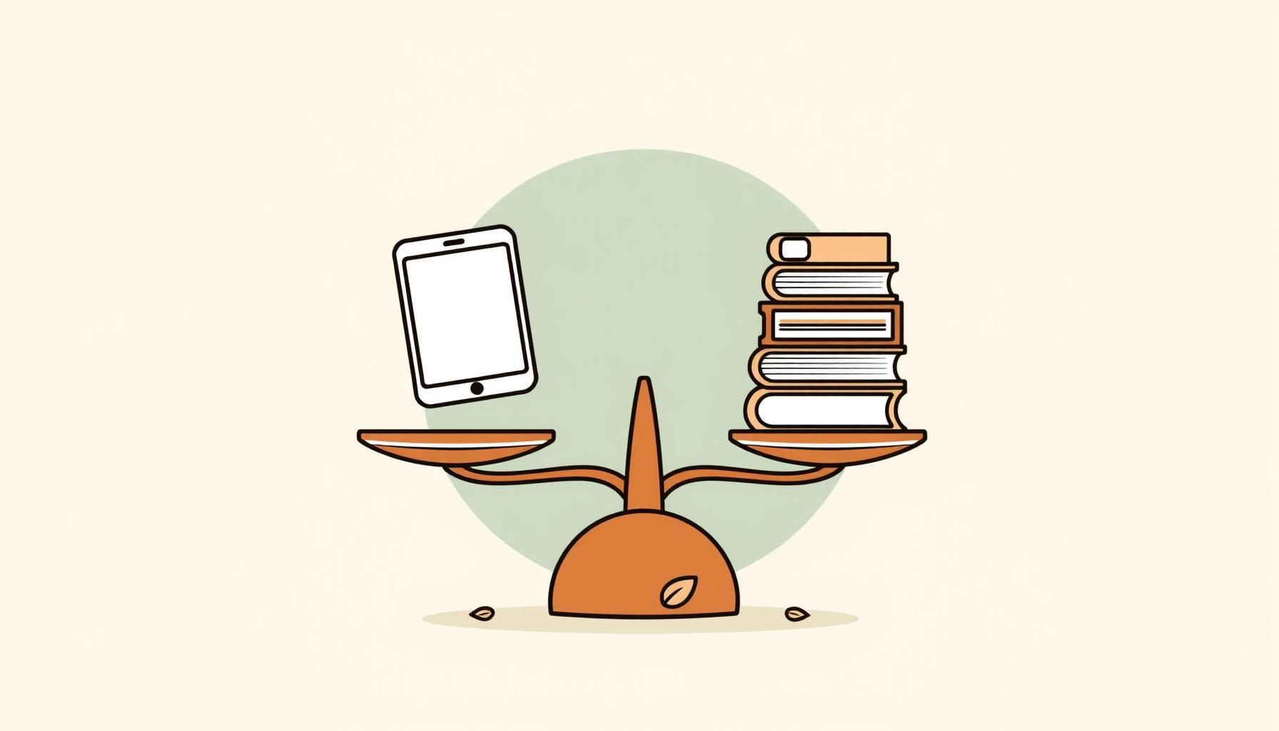 طفلة صغيرة تمزج بين استخدام التقنية واللعب الواقعي