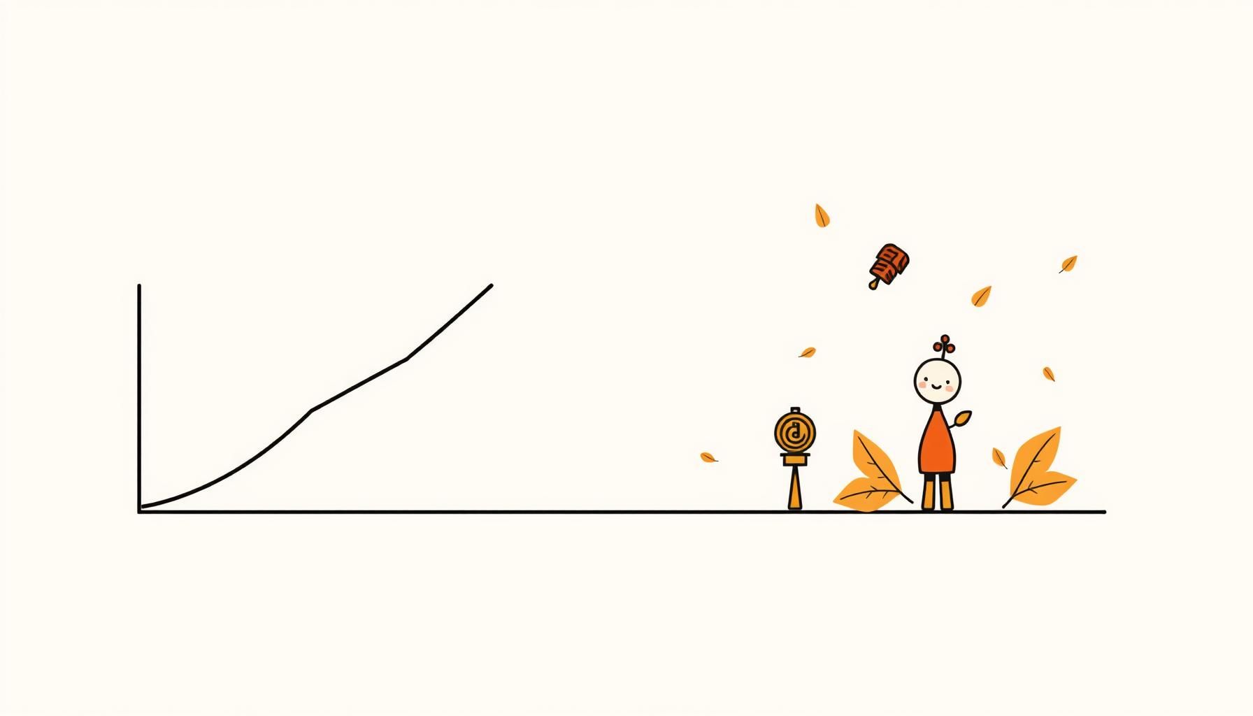 education report illustration with growth charts