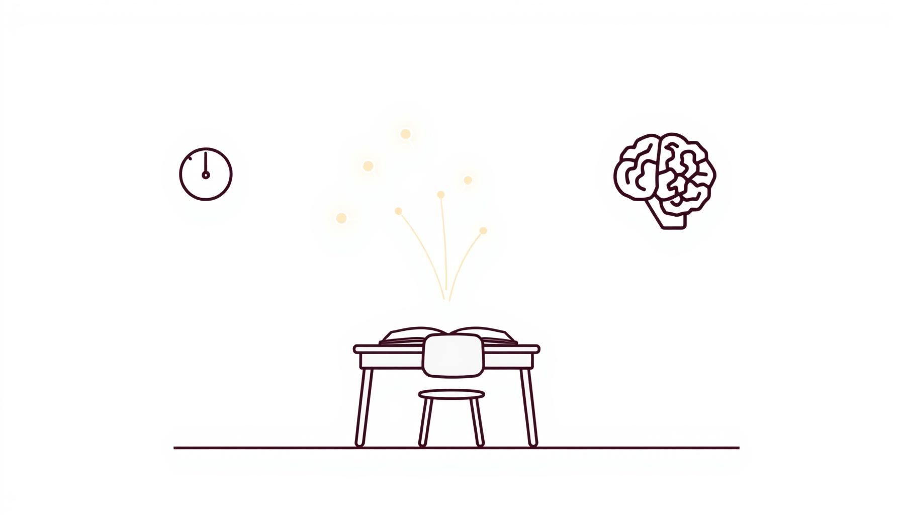 Anak dan robot AI ceria belajar bersama di ruang kelas interaktif