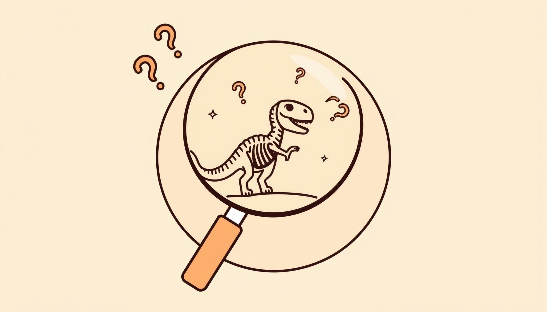 anak kecil mengeksplorasi dinosaurus 3D di layar