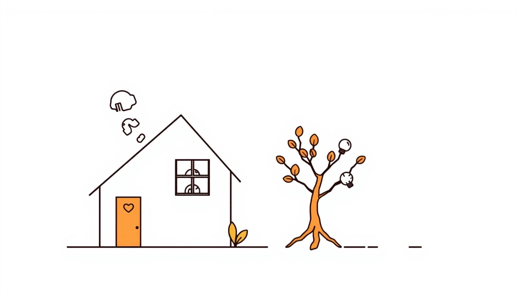 親子で未来を探すイラスト