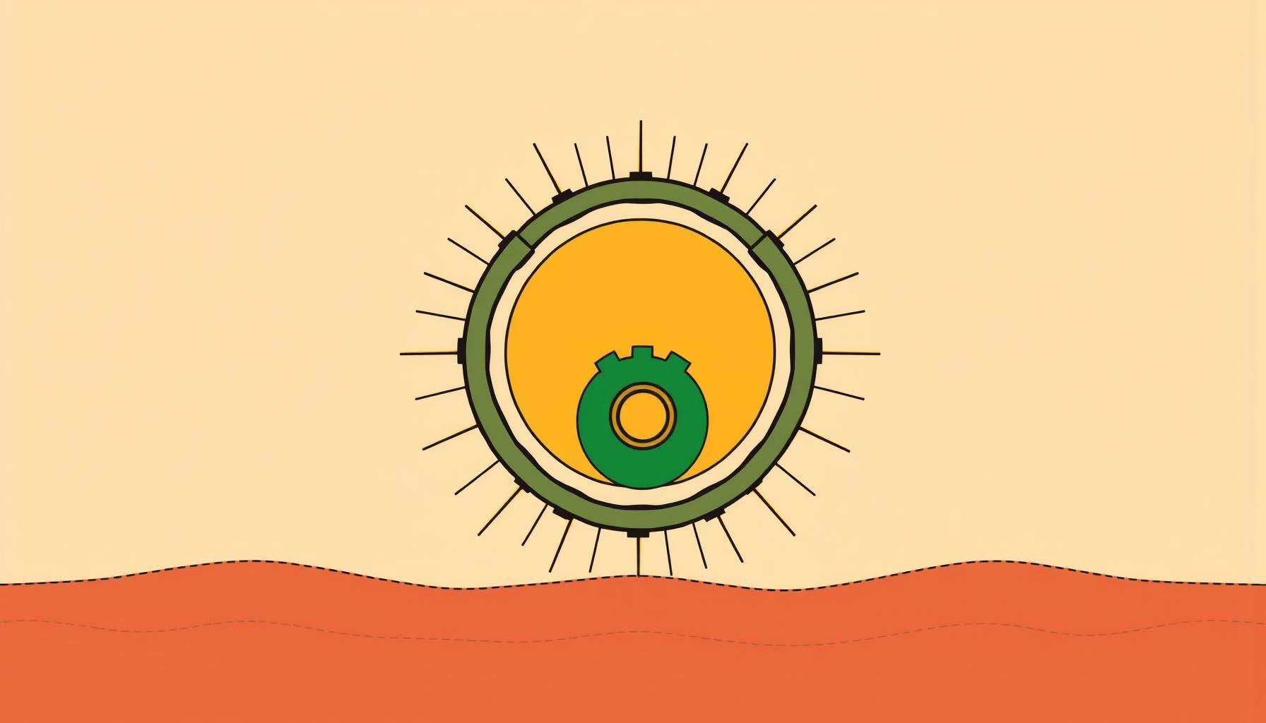 未来へ希望を持って歩く親子の姿