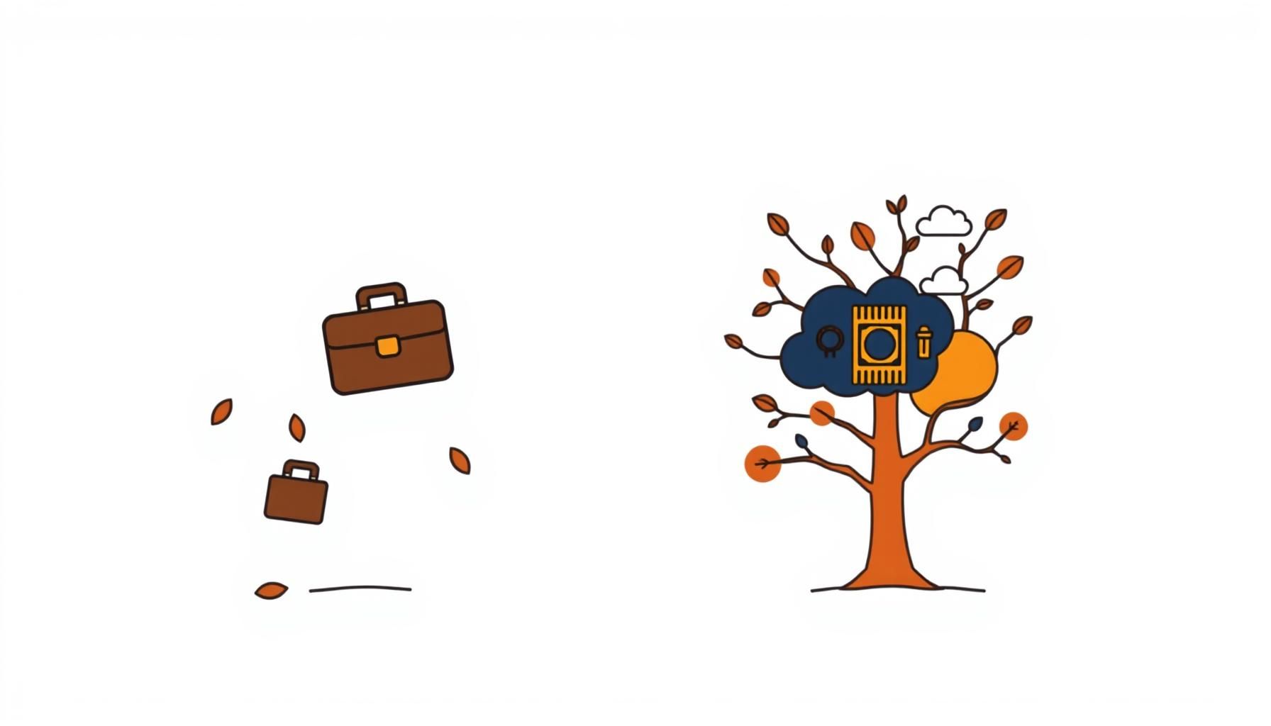 مشهد عمل رقمي يوضح التحولات الوظيفية