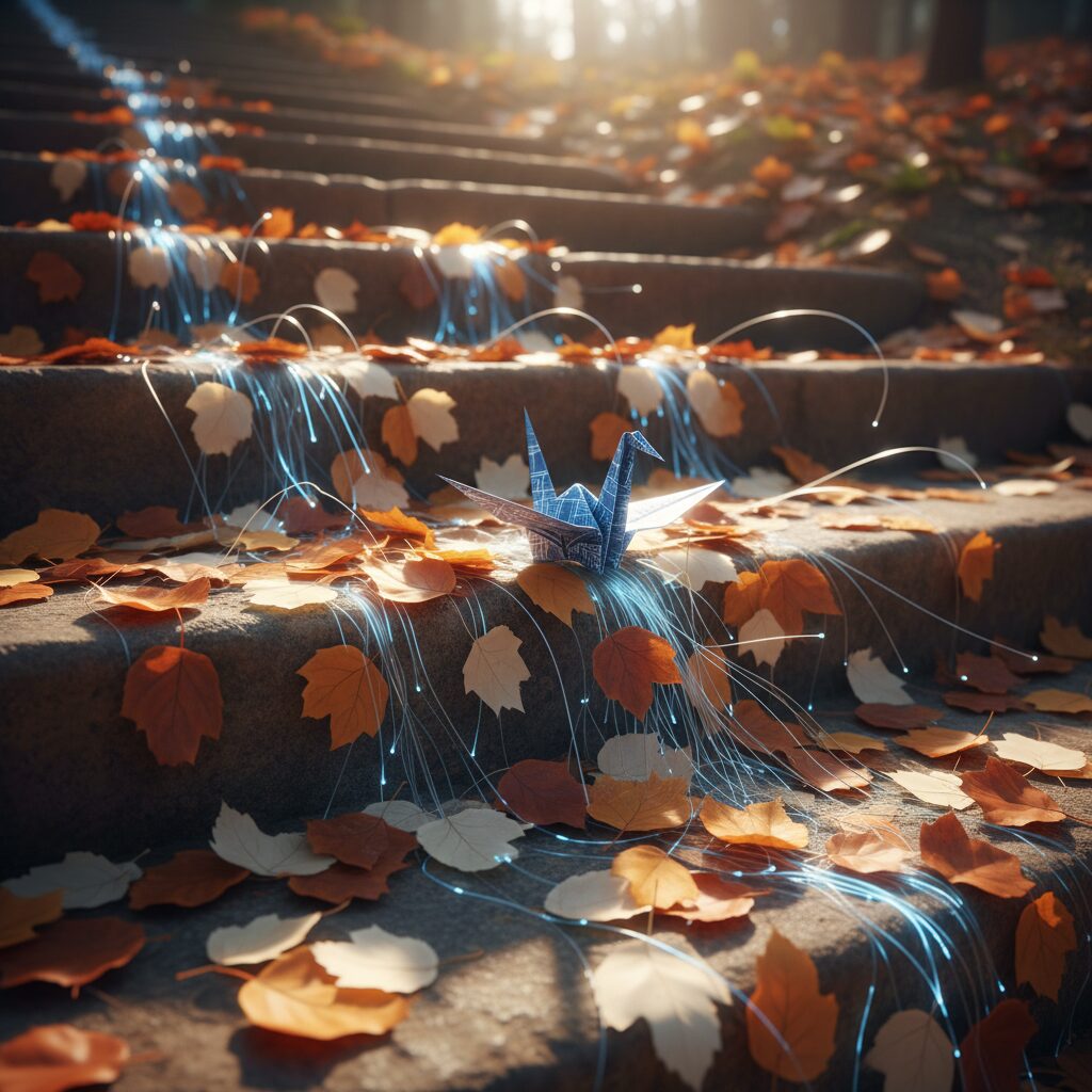 A colorful craft project with both human and AI-assisted drawings, showing transparency.