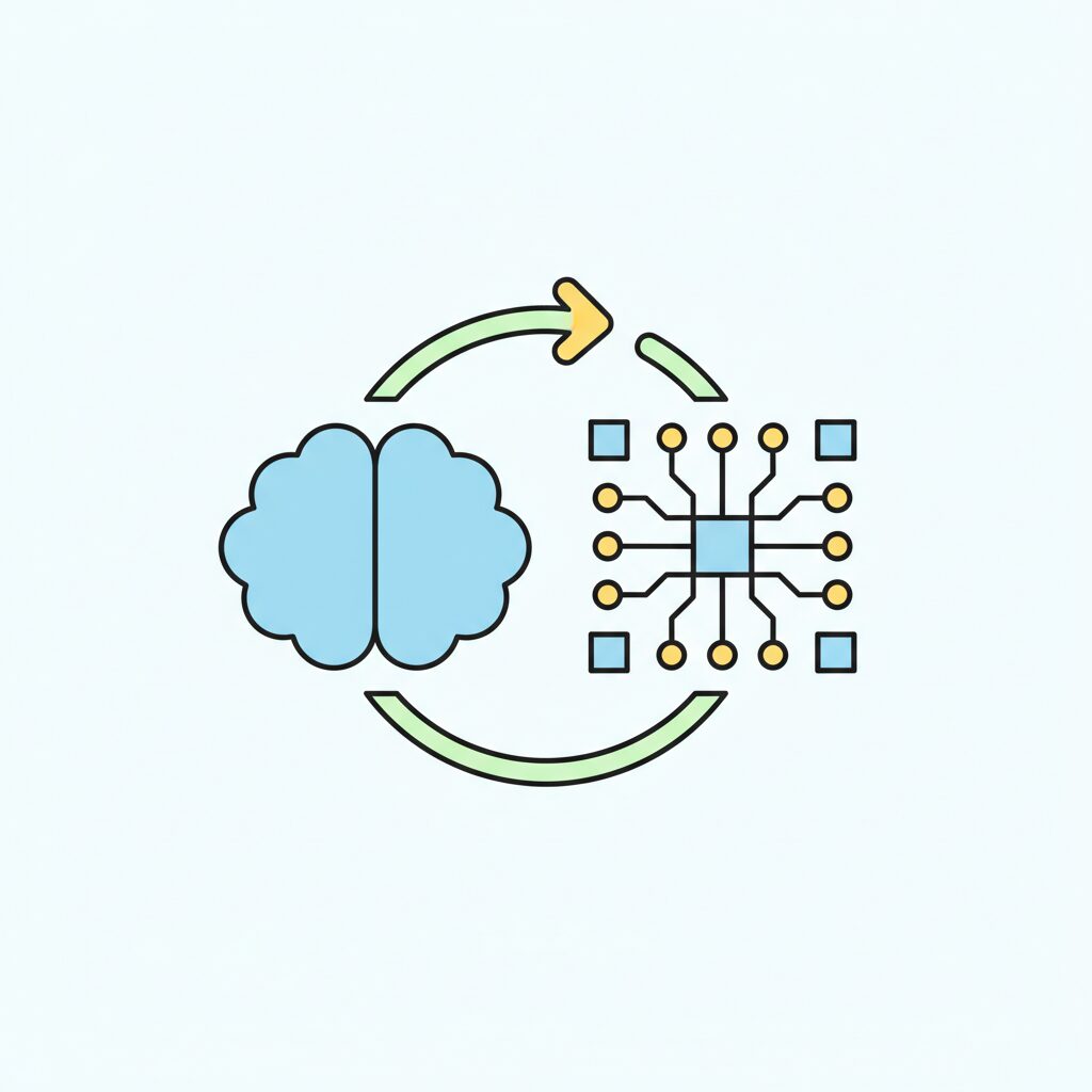 Niño explorando contenido educativo digital mientras mantiene contacto humano