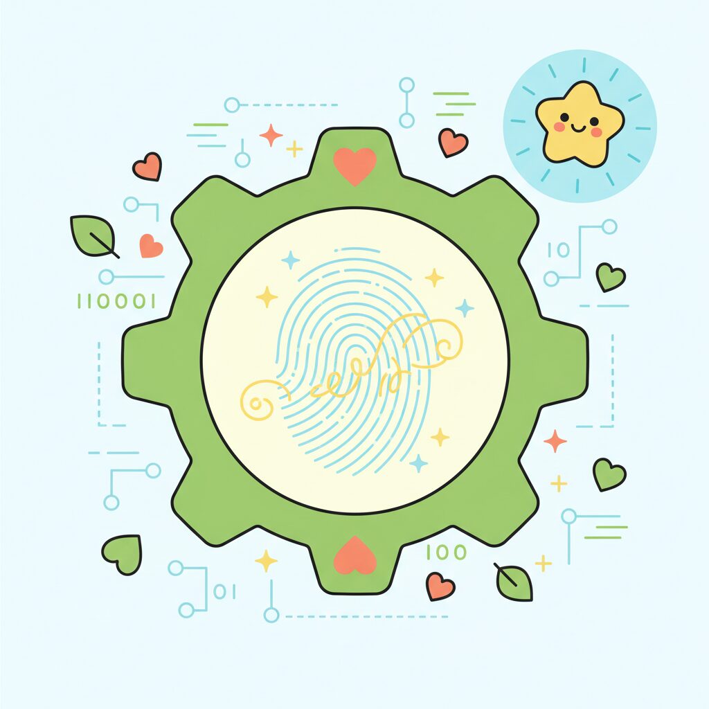 Children exploring uniqueness and technology