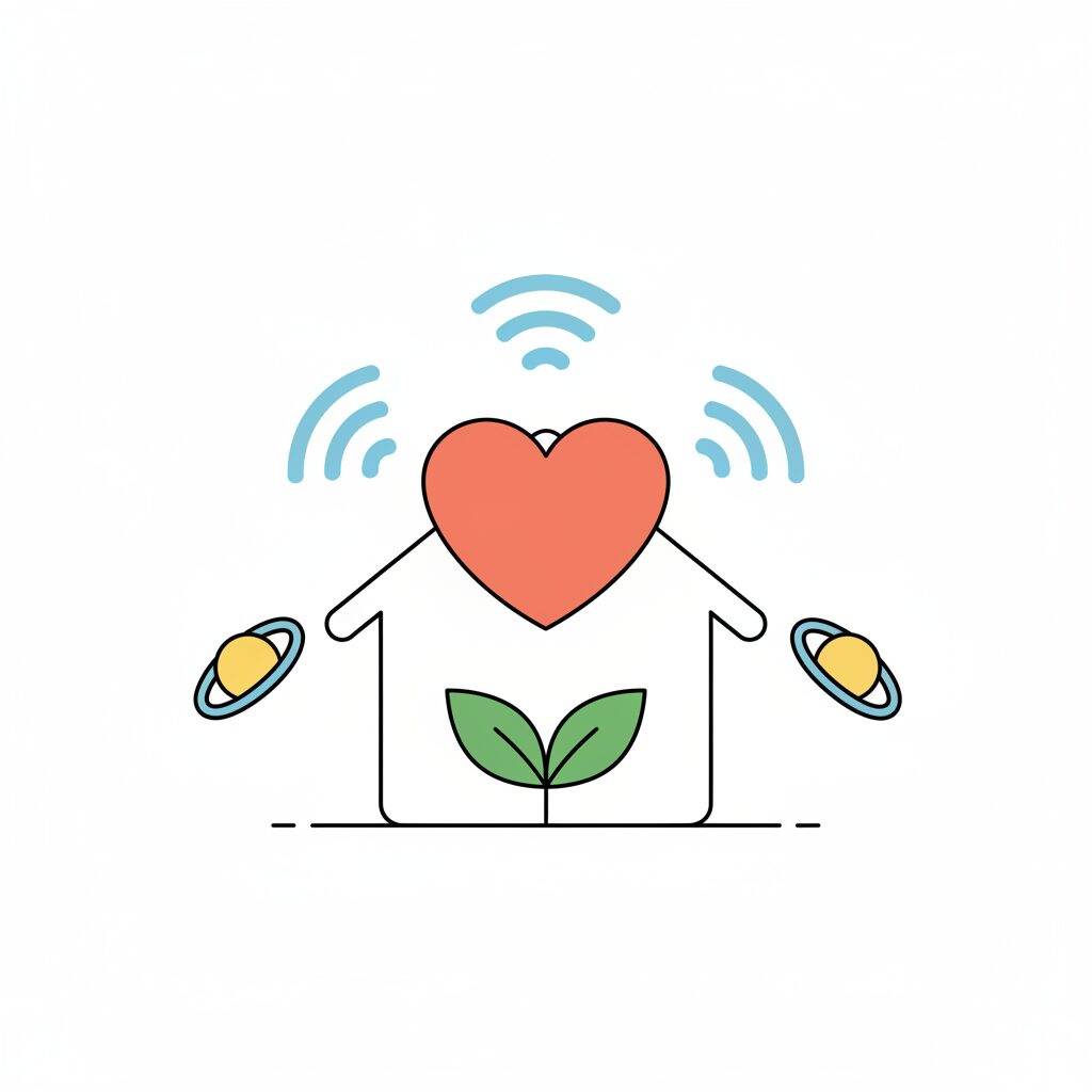 Gia đình cùng xem tranh vẽ của trẻ