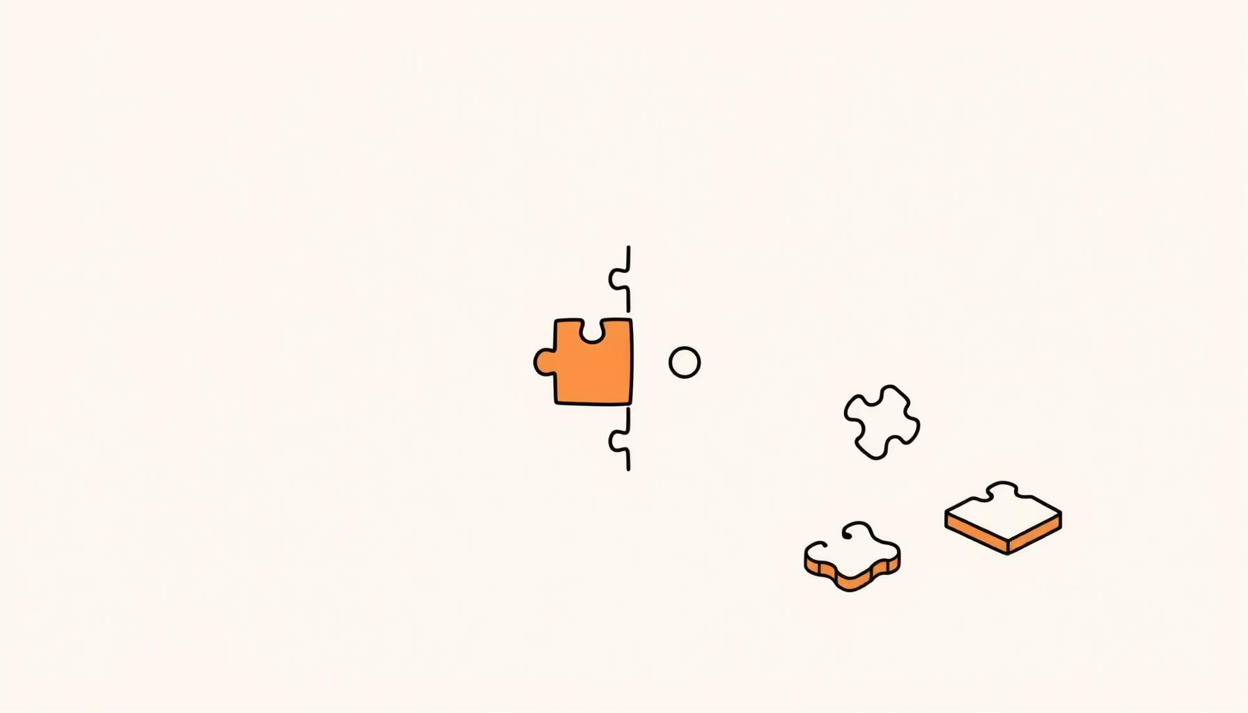 Família montando quebra-cabeça colorido com IA