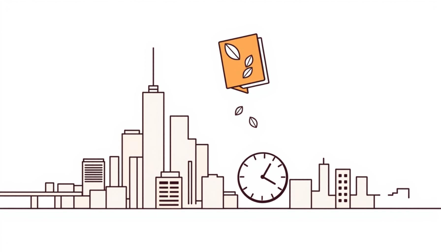 keluarga sibuk di lingkungan urban