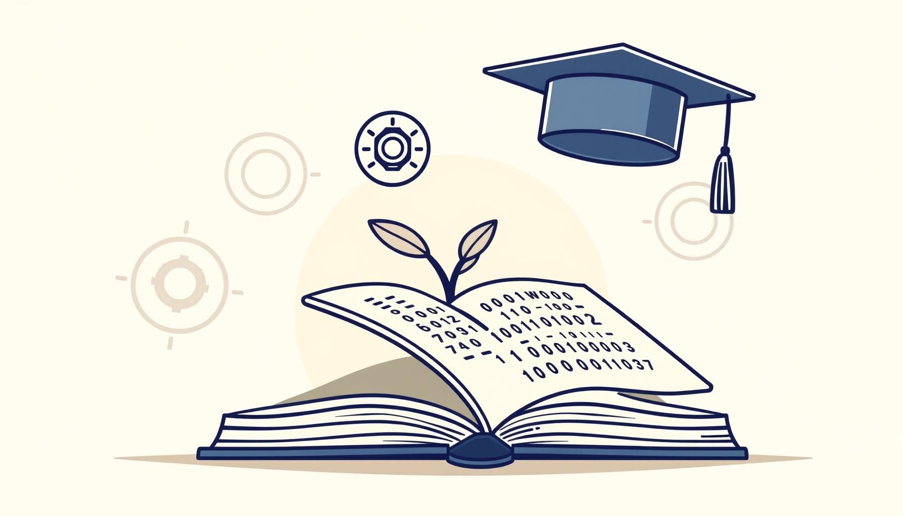 anak belajar dengan aplikasi AI di sekolah