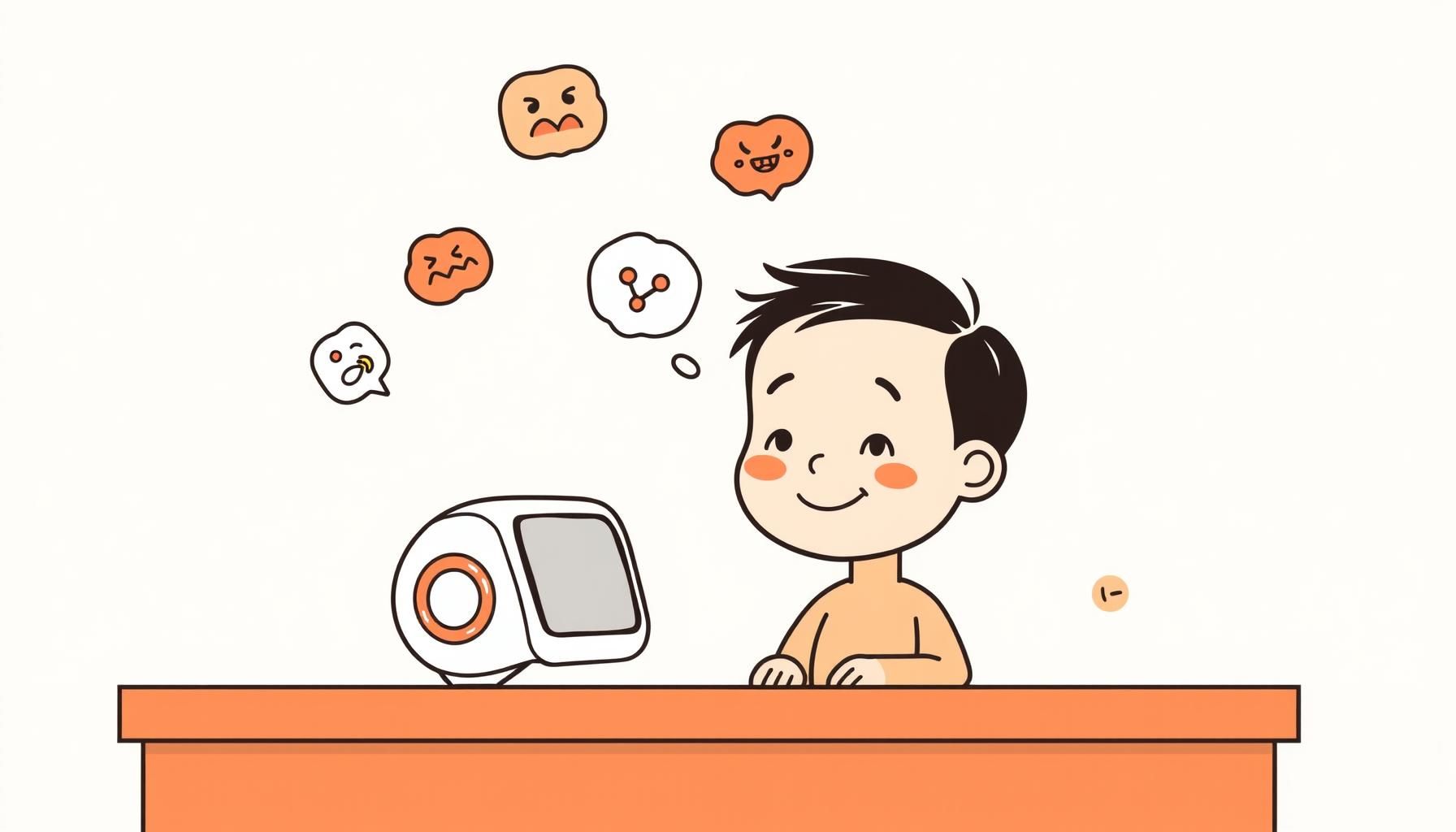 Child playing with AI-powered educational toy