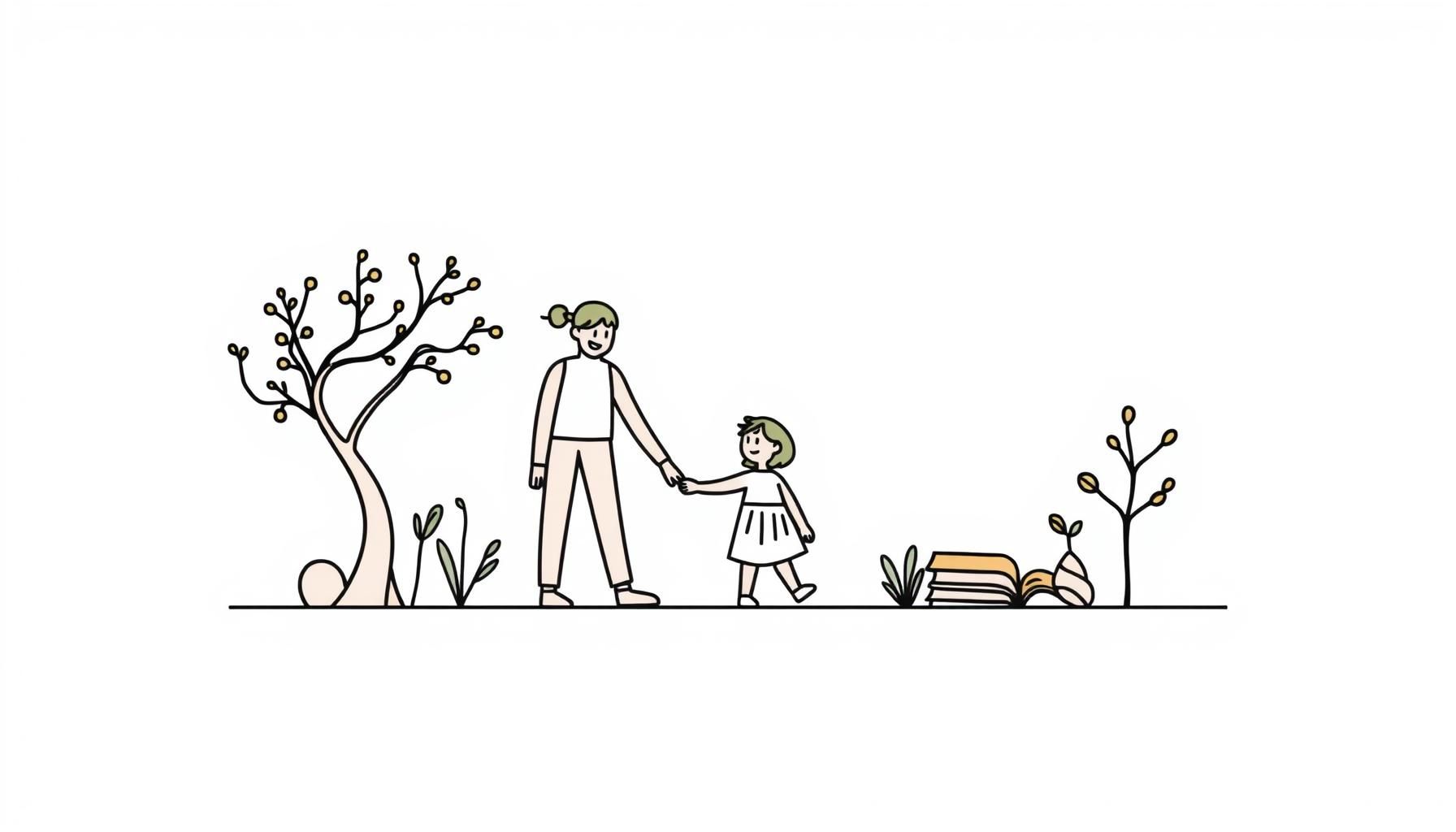 親子で創造的な活動をする