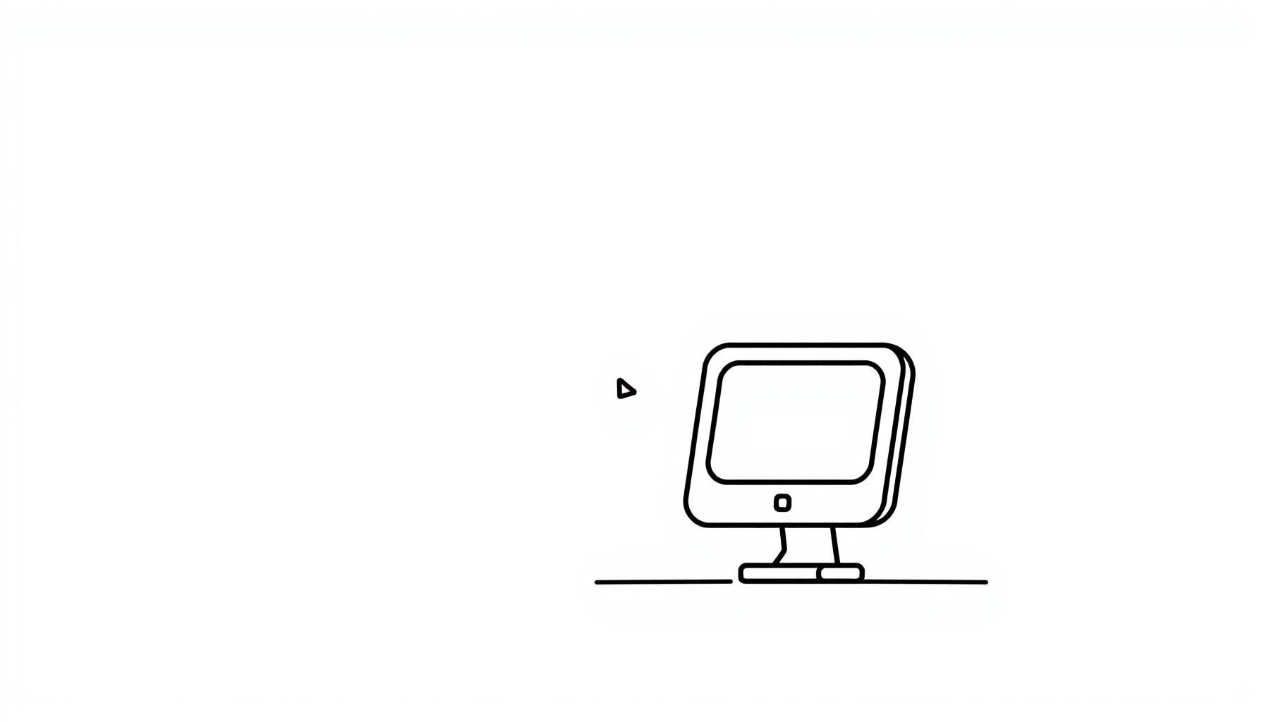 子どもがコンピュータと遊ぶ