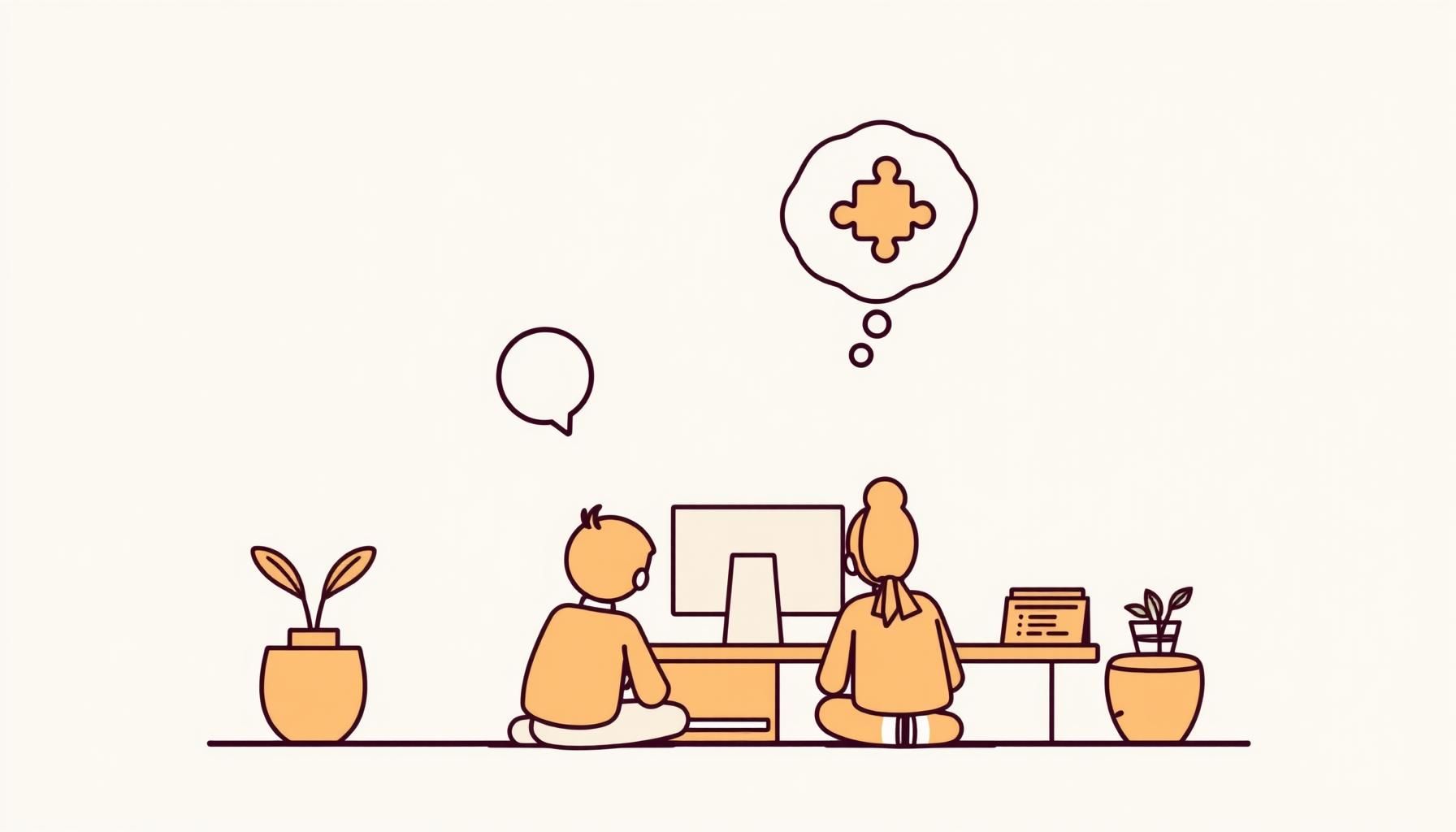 아이들이 협력하며 학습하는 모습