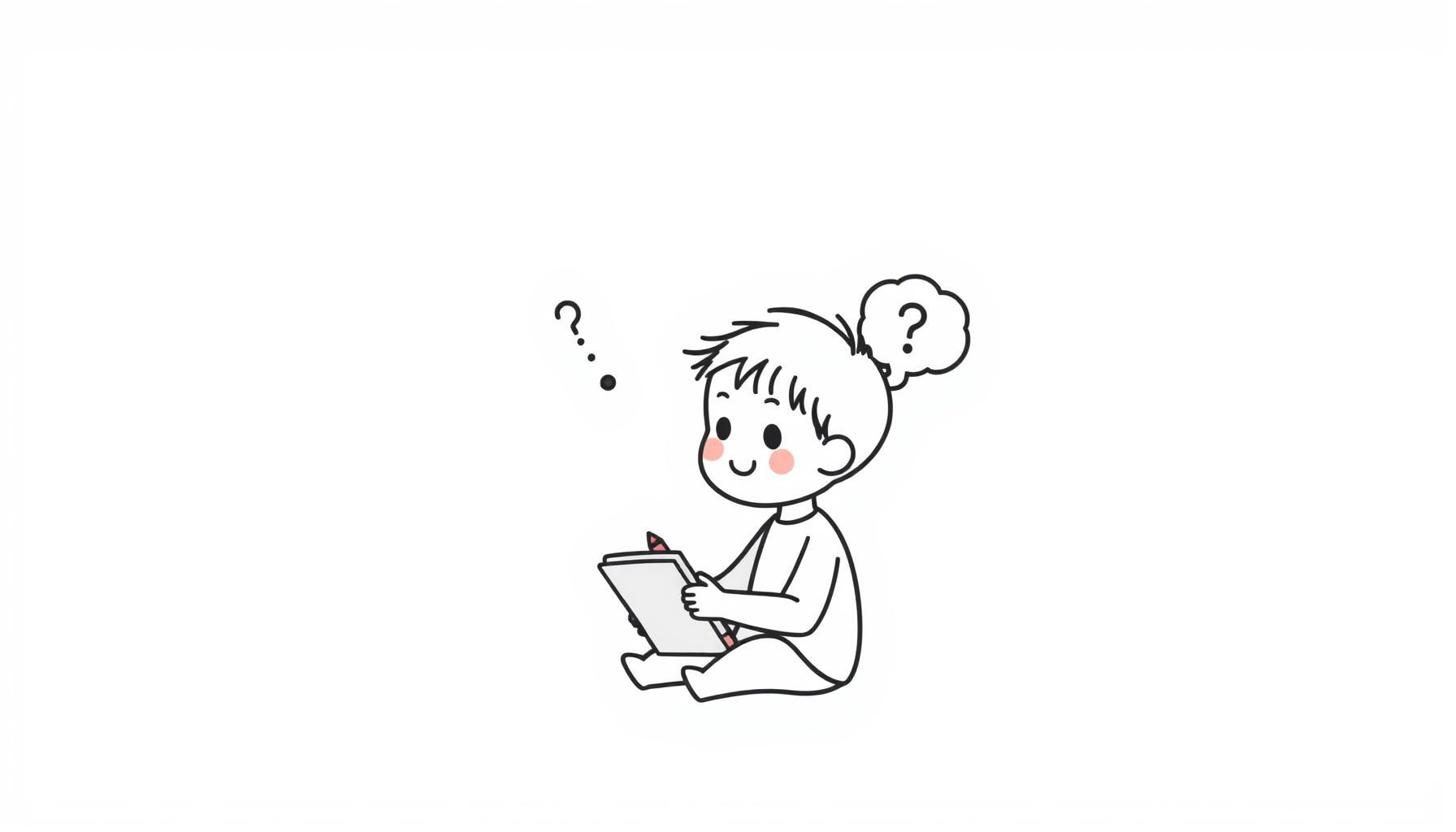 子どもが数学の問題を解く様子