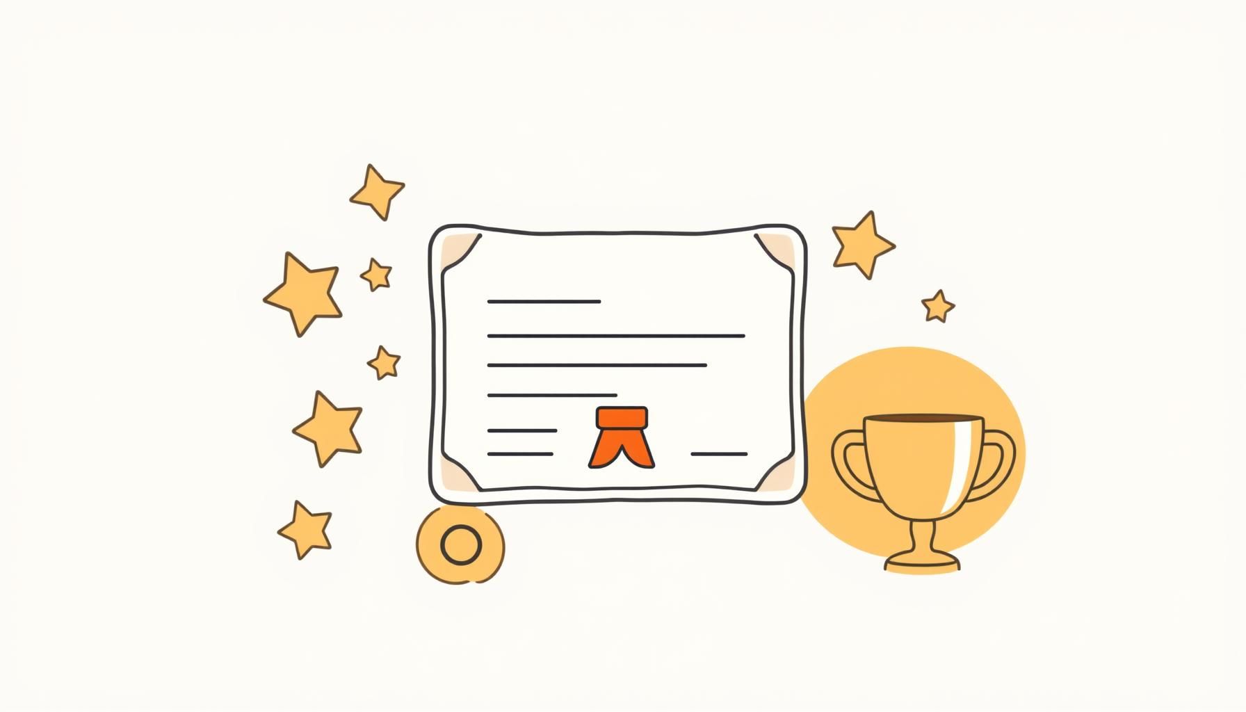 Child proudly holding a certificate