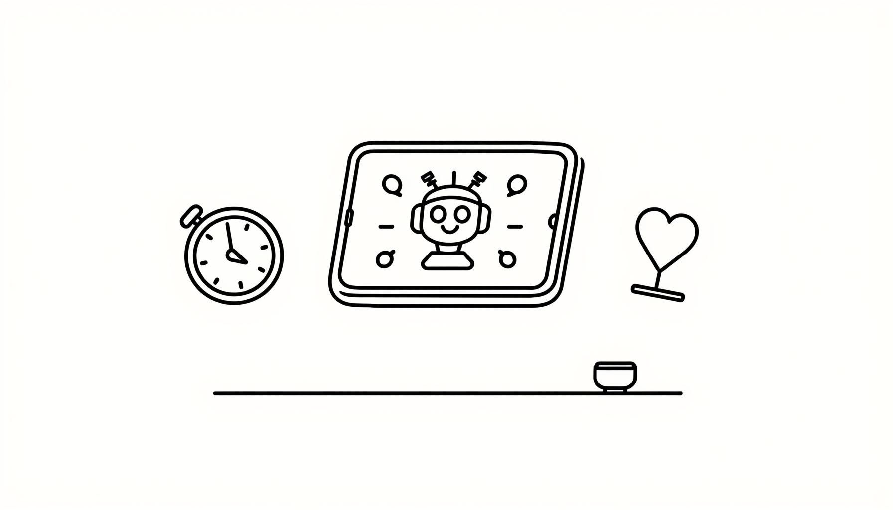 Parent and child discussing screen time