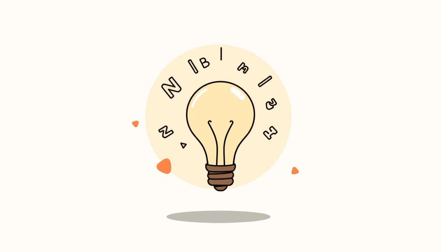 libreta con ideas de nombres de negocio