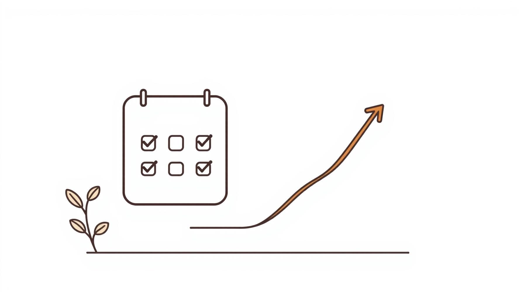 agenda organisé avec calendrier de lancement