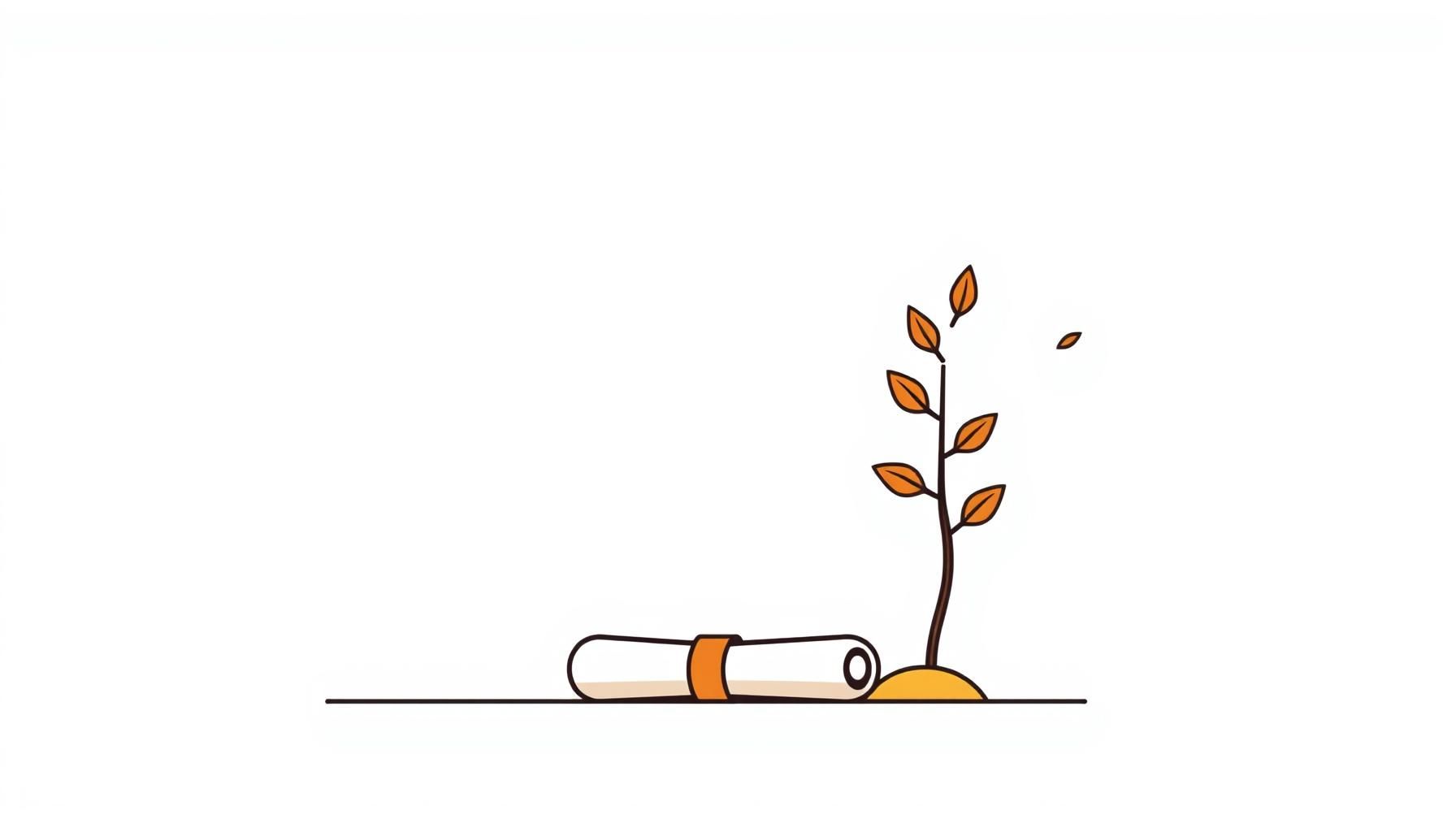 未来を考える親子のシルエット