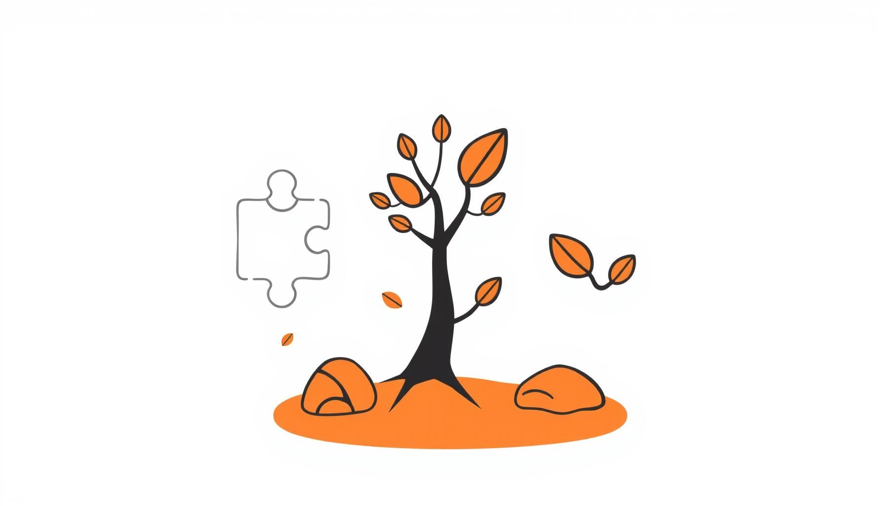 Parent utilisant une application éducative avec son enfant sous les arbres