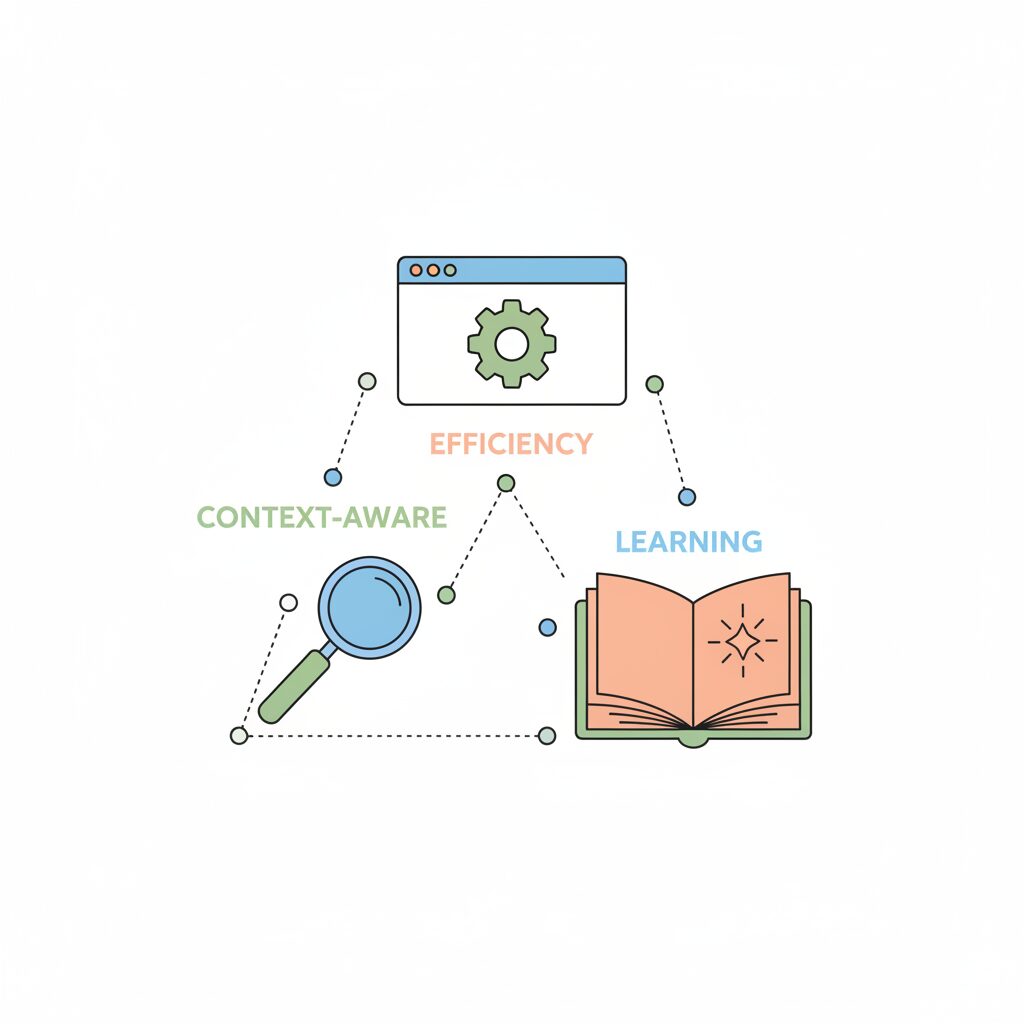 Familia utilizando un navegador con IA para planificar actividades