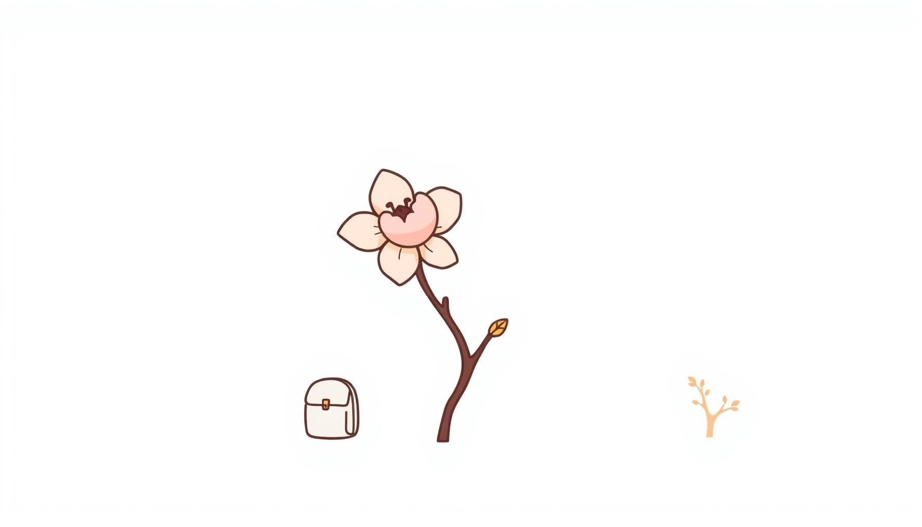 桜色のランドセルを背負う女の子が校門へ笑顔で歩く春の朝