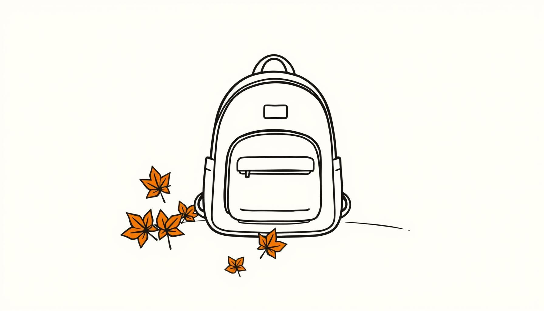 Enfant avec cartable pour la rentrée scolaire