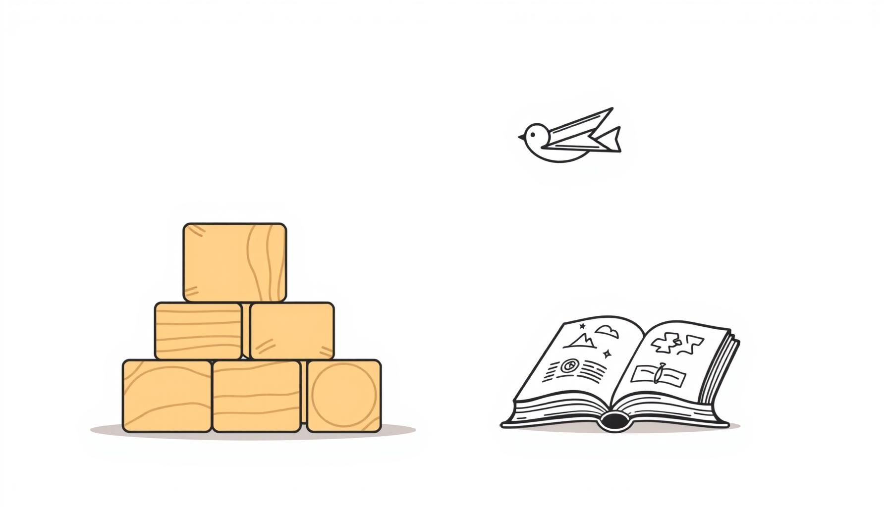 Padre e hija jugando circuitos eléctricos con bloques reciclados