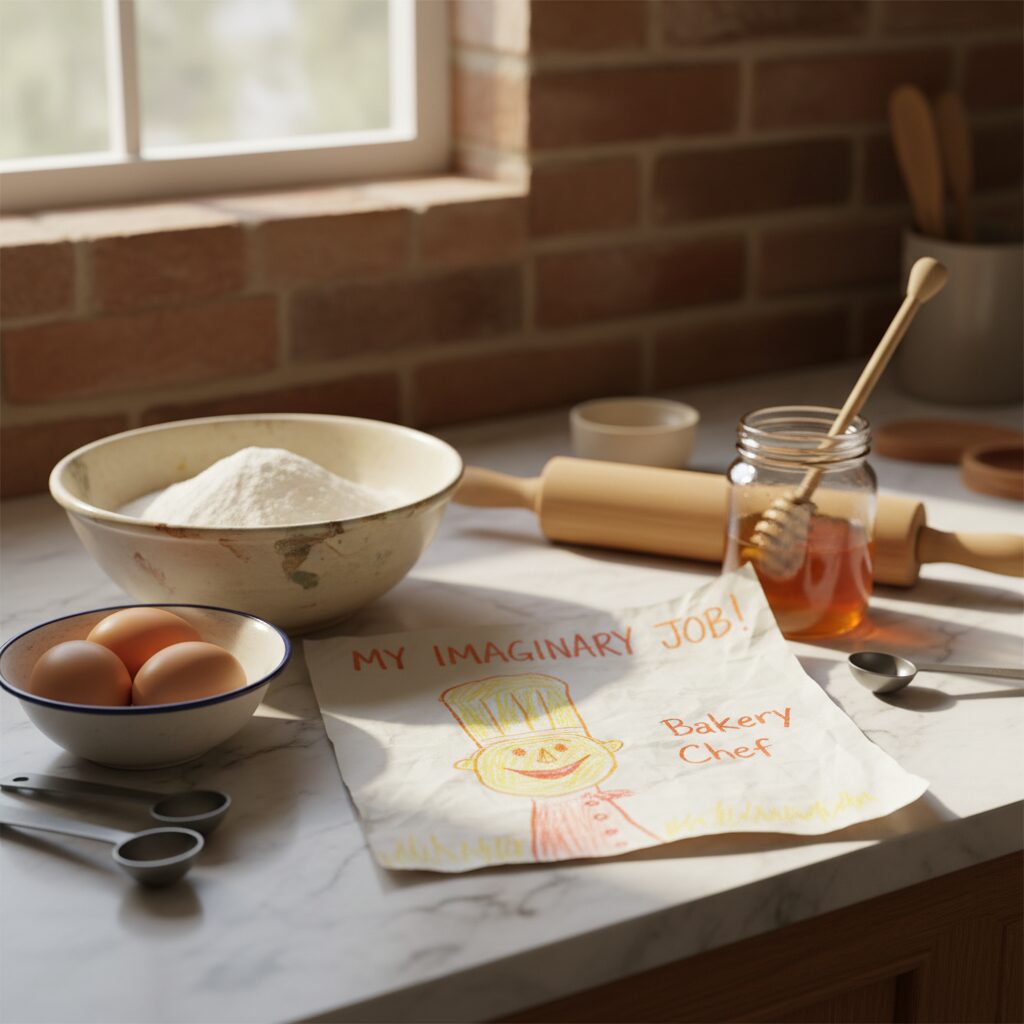 Enfants cuisinant ensemble avec créativité