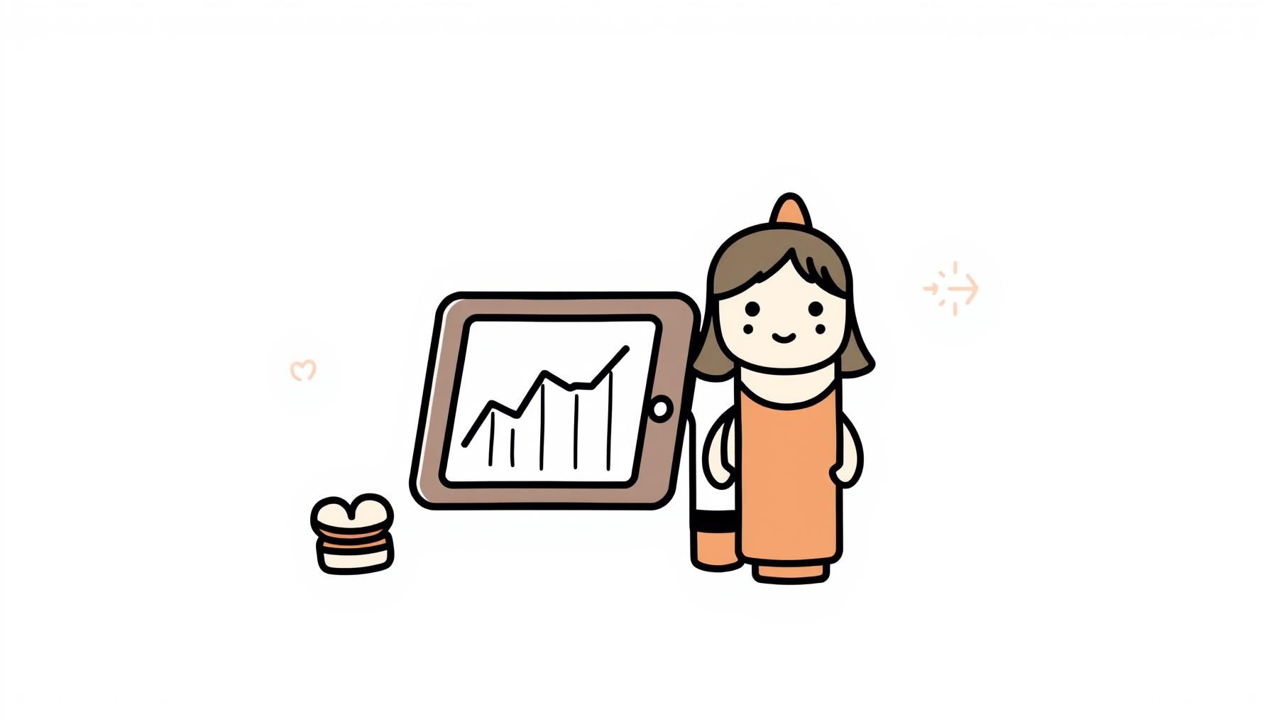 デジタル教育の芽の背景に立つ小学生女孩