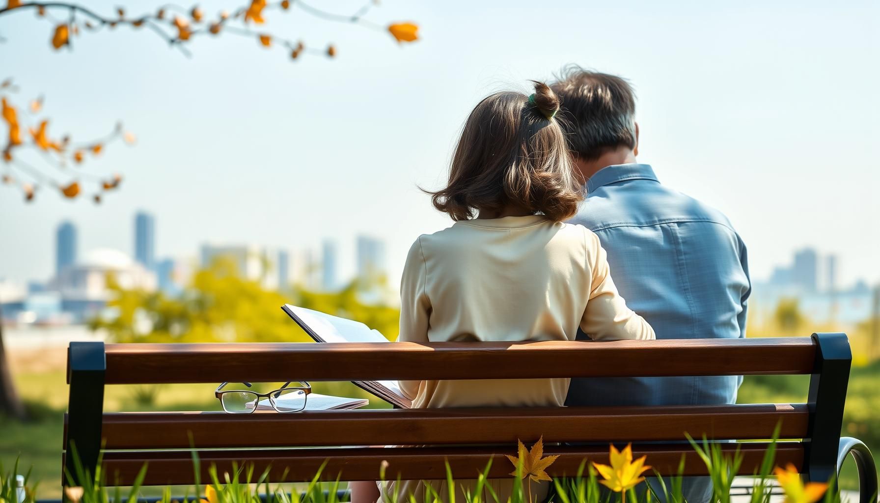 Niño sonriente explorando naturaleza con gafas tecnológicas